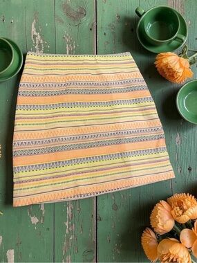 LOFT striped skirt